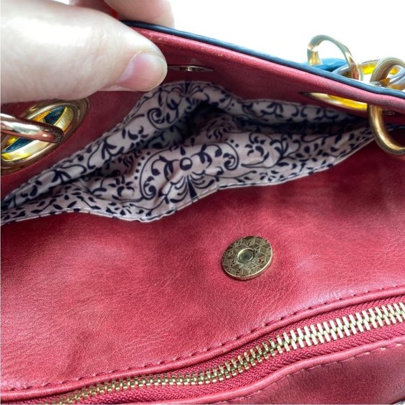 Teal Multifunctional Satchel Crossbody Shoulder Ba - Picture 9 of 16